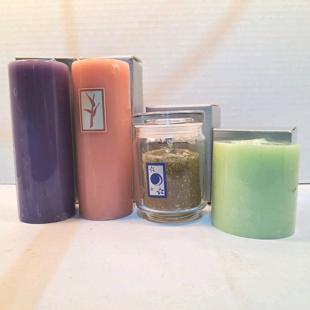 Avon Aromatherapy Scented Candles & Room Gel Lavender Sandalwood Lot of 4!